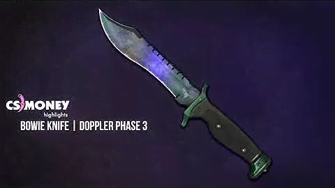 CS:GO | Bowie Knife - Doppler Phase 3