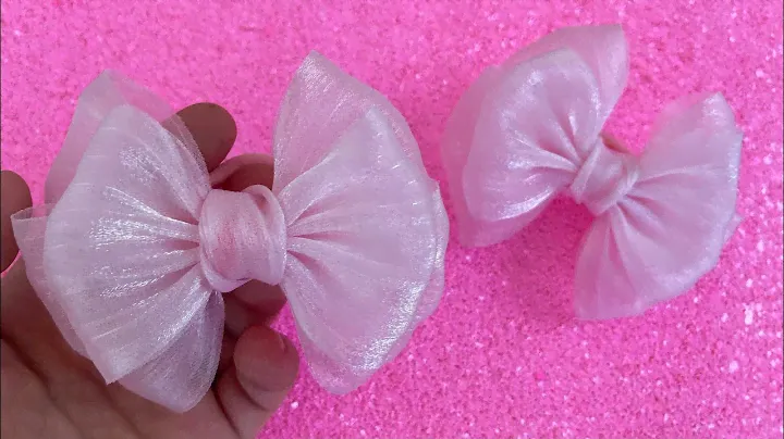 Бантики BARBIE из ОРГАНЗЫ.Легко делается и быстро ПРОДАЮТСЯ